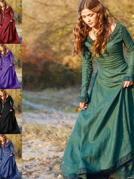 Gaun Wanita Lengan Panjang Ret - Ethnic Dress Fashion Show ulasan dan harga