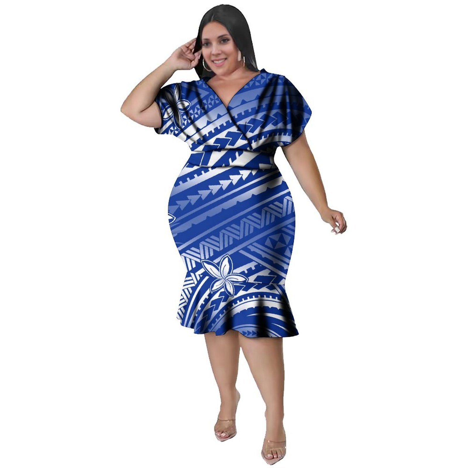 Ethnic Fabric - Gaun Ketat Wanita Bergaya Polinesia dengan