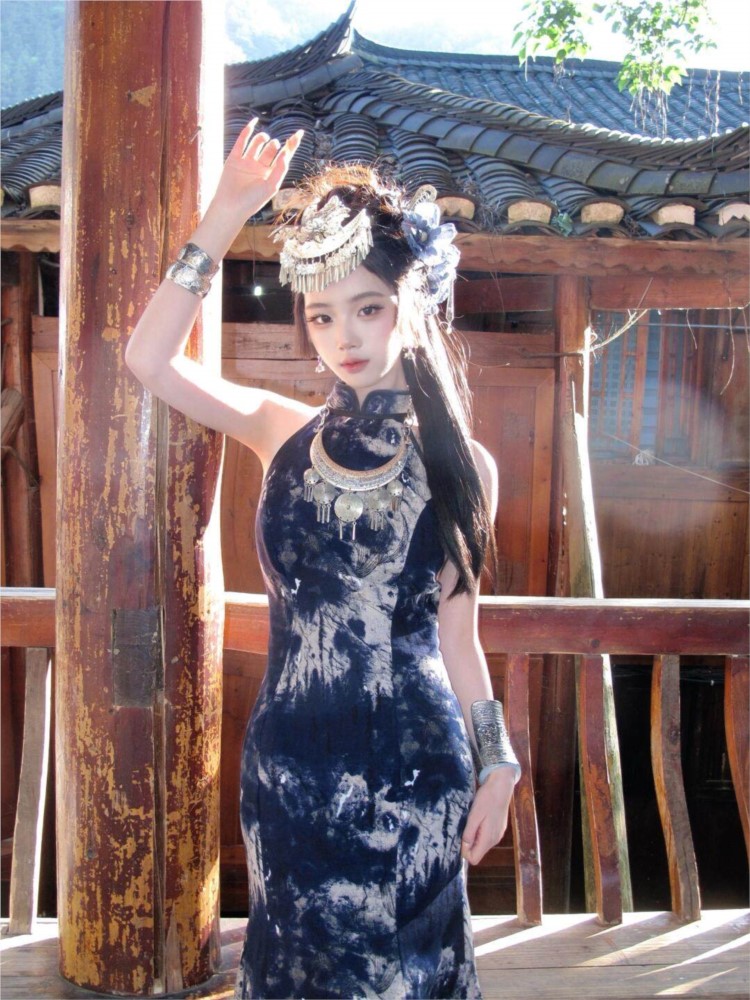 Gaun batik baru gaya etnik unt - Ethnic Dress Fashion Show ulasan dan harga