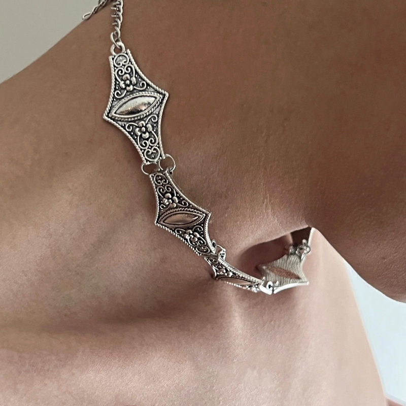 Kalung Choker Hip Hop Punk Boh - Fashion Show Ethnic Wear ulasan dan harga