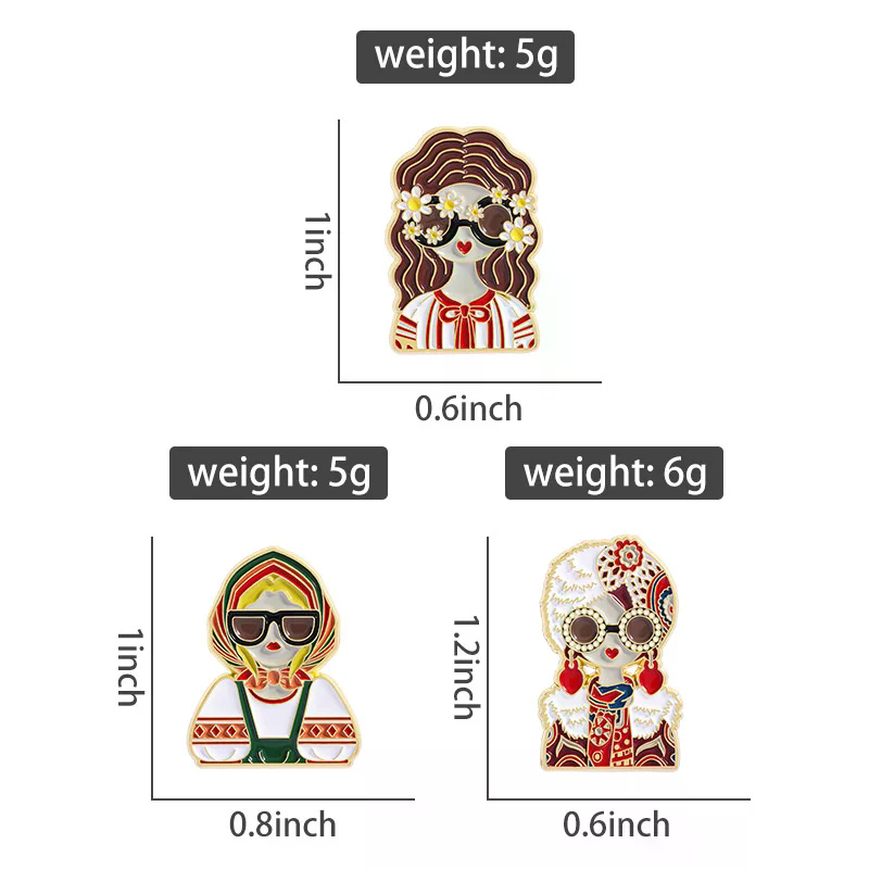 Pin Enamel Gambar Karakter Gad - Ethnic Fashion Images ulasan dan harga
