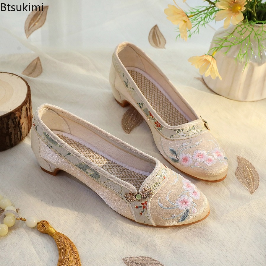 Sepatu Wanita Baru 2026 Gaya E - Ethnic Fabric ulasan dan harga