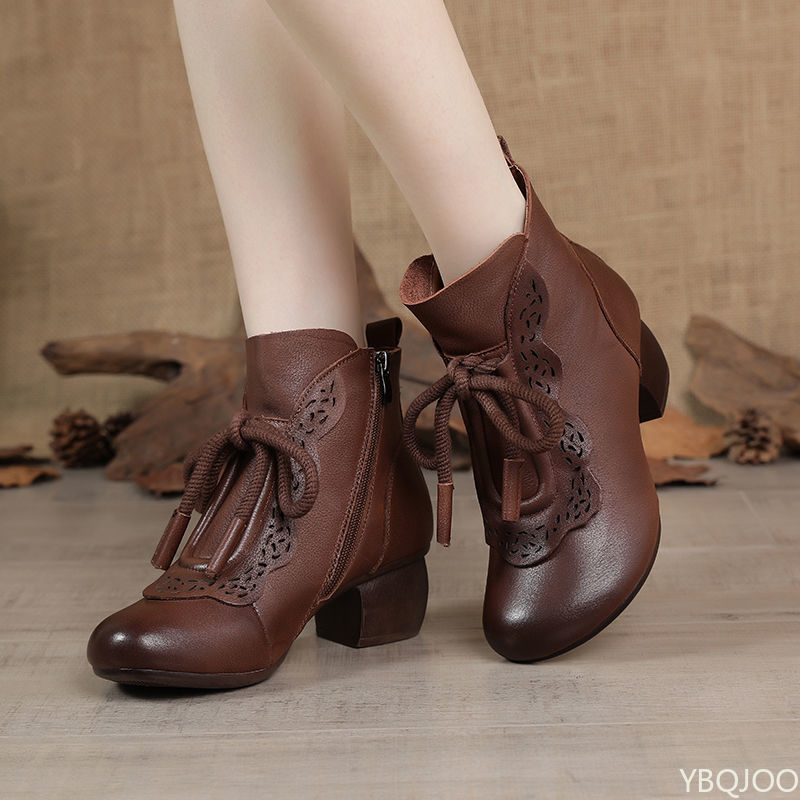 Sepatu Bot Wanita Musim Gugur  - Ethnic Fabric ulasan dan harga