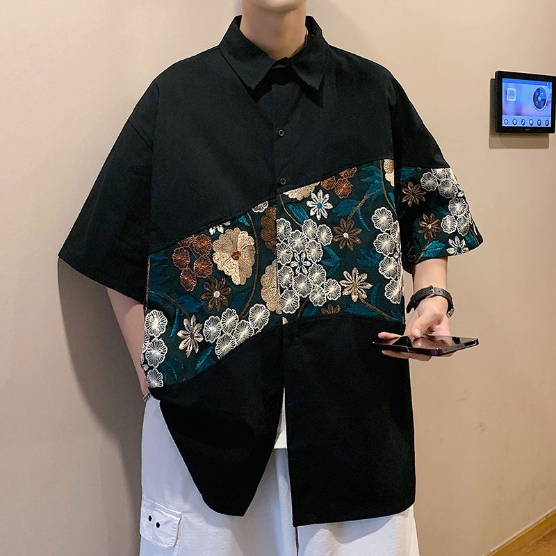 XXL Kemeja Musim Panas Pria Bo - Urban Ethnic Fashion ulasan dan harga