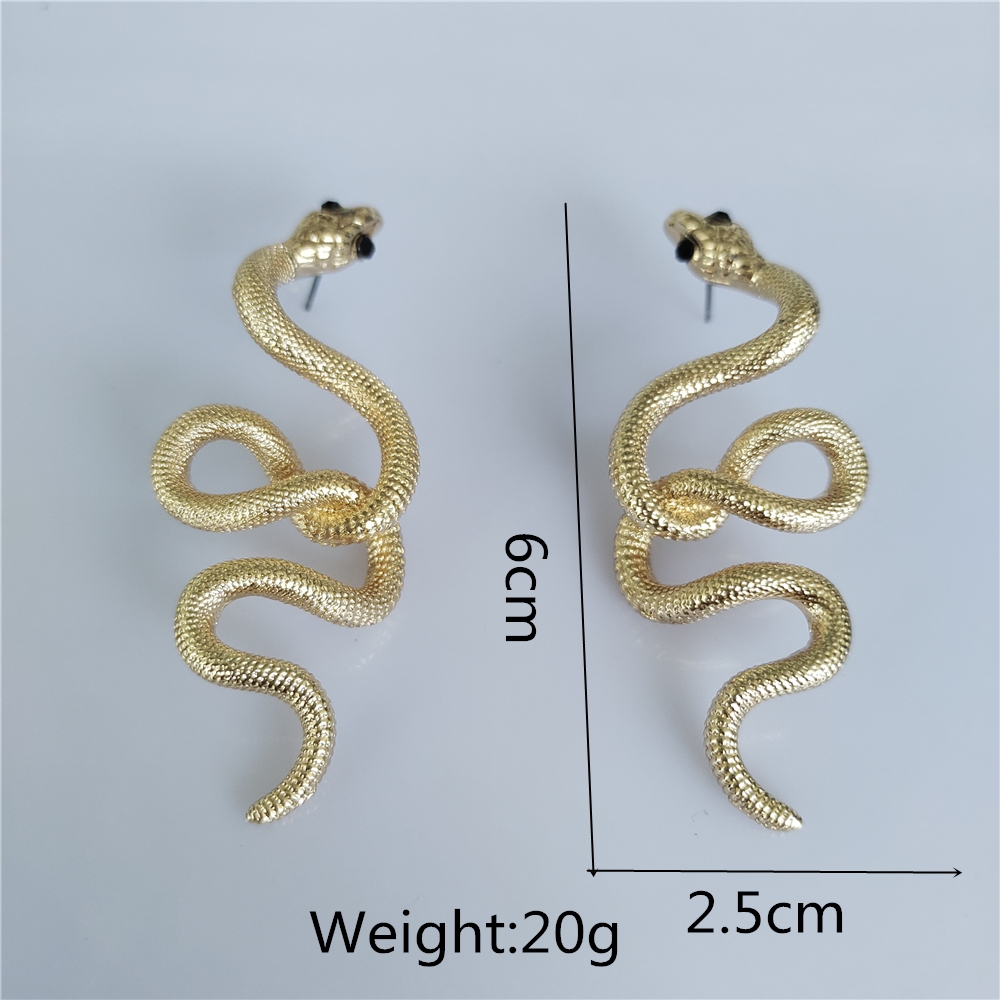 Anting-anting logam bentuk ula - Ethnic Fashion Trends 2025 ulasan dan harga