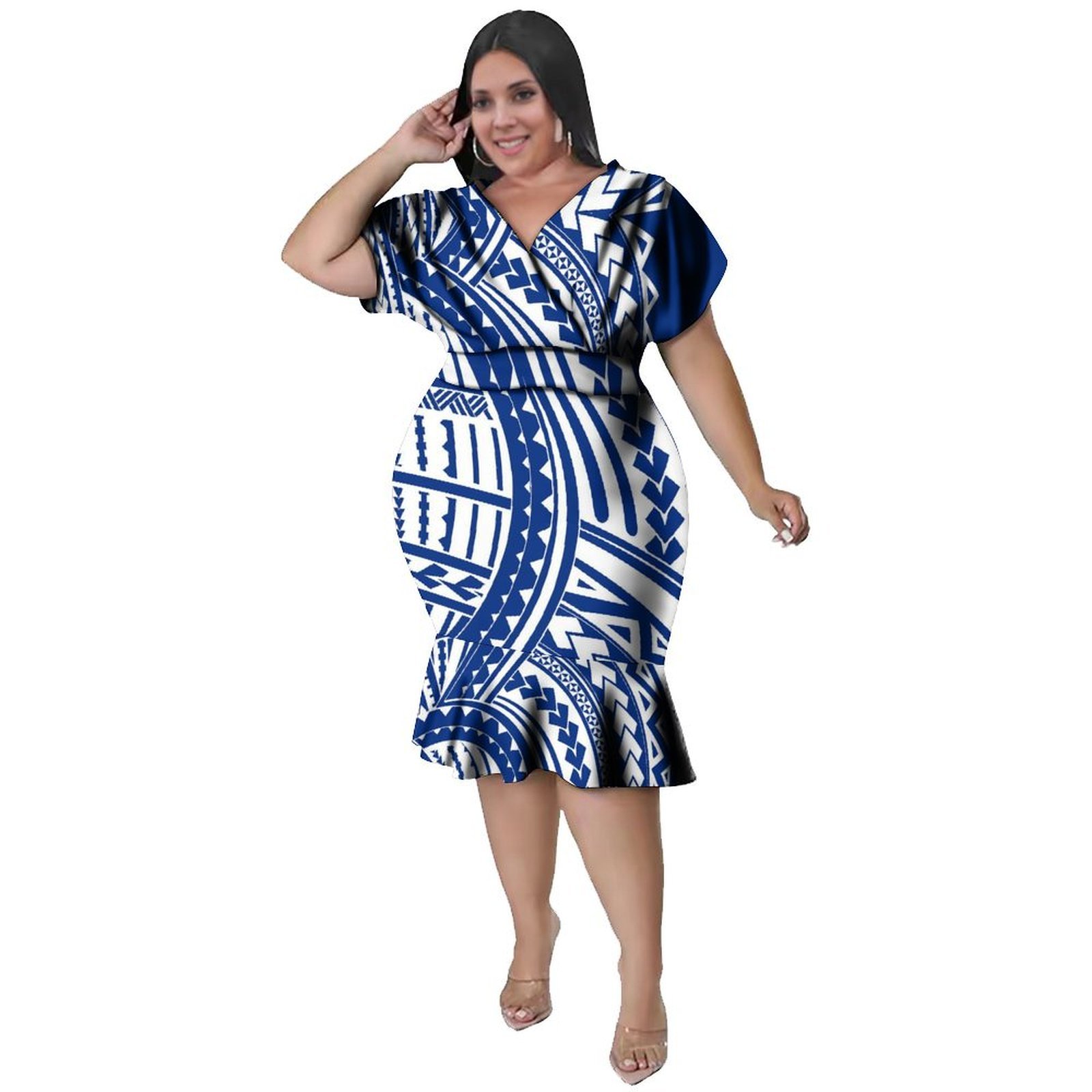 Gaun Ketat Wanita Bergaya Poli - Ethnic Fabric ulasan dan harga