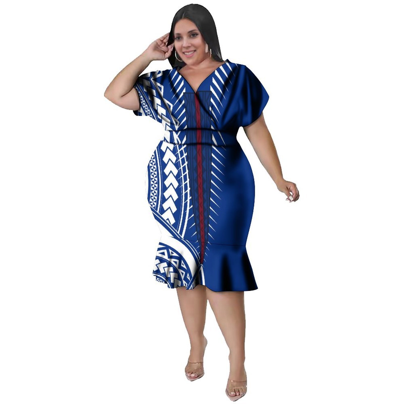Gaun Ketat Wanita Bergaya Poli - Ethnic Fabric ulasan dan harga