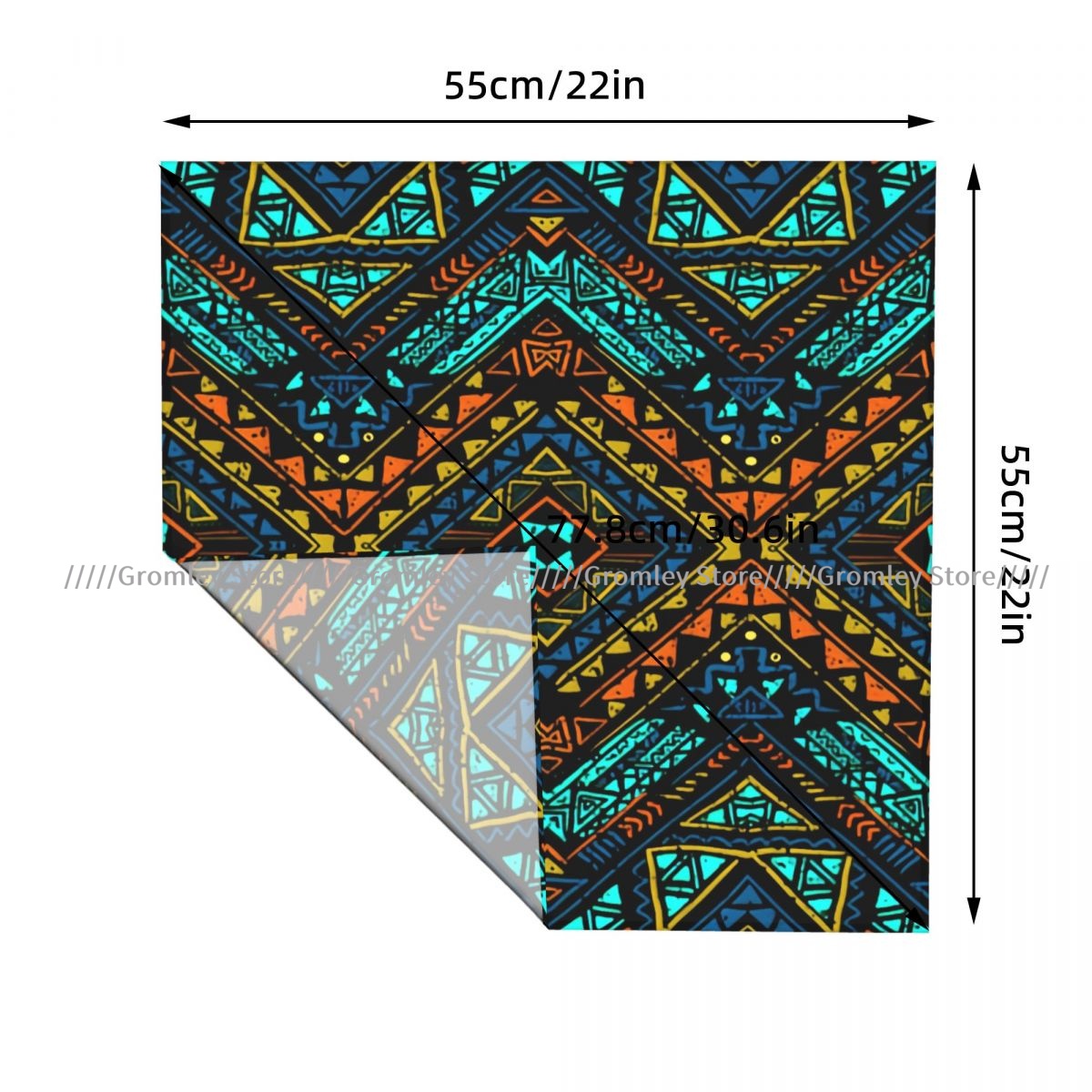 Syal Persegi Etnis Aztec Gaya  - Ethnic Chic Fashion ulasan dan harga