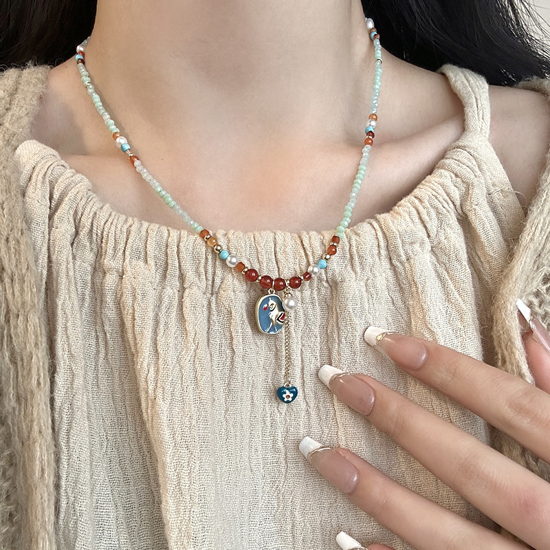 Kalung Choker Manik-manik Pony - Ethnic Chic Fashion ulasan dan harga