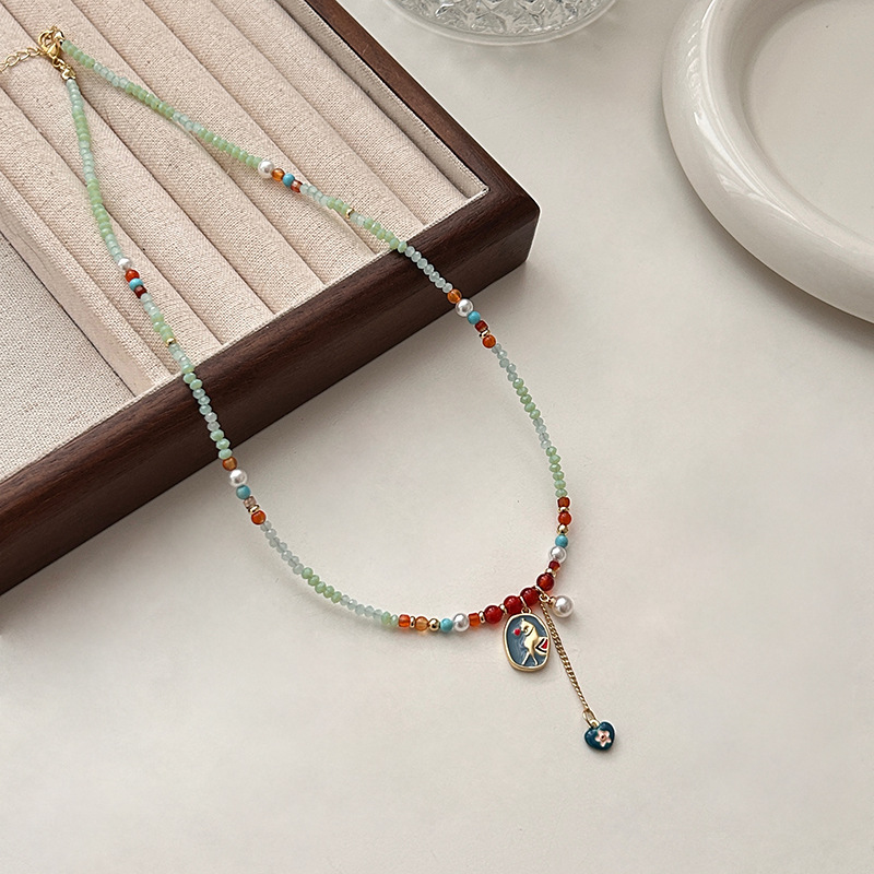 Kalung Choker Manik-manik Pony - Ethnic Chic Fashion ulasan dan harga
