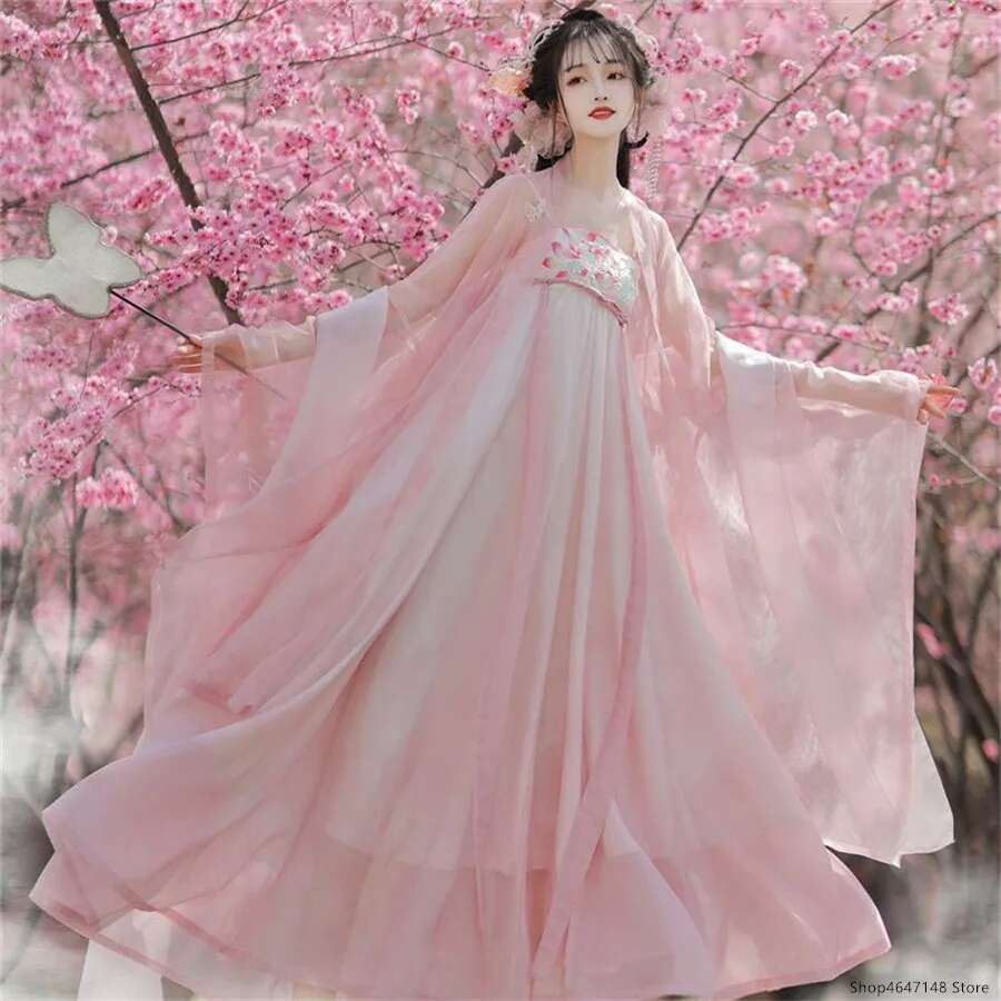 Hanfu Gaun Tradisional Tiongko - Ethnic Dress Fashion Show ulasan dan harga